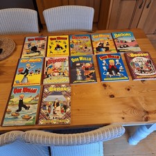 Oor Wullie and The Broons Annuals 1980's & 1990s Collection of 12 Books