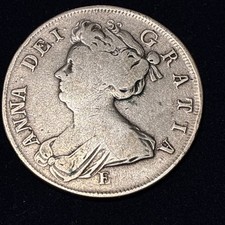 1707 E Queen Anne Half Crown