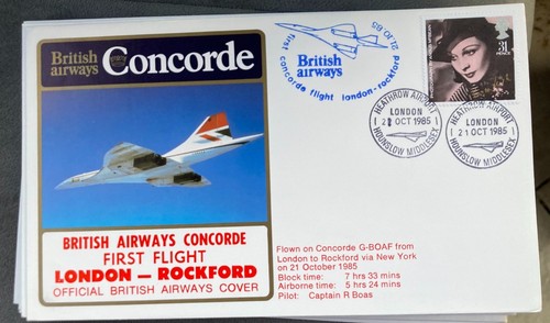 Concorde flown cover british - flown,