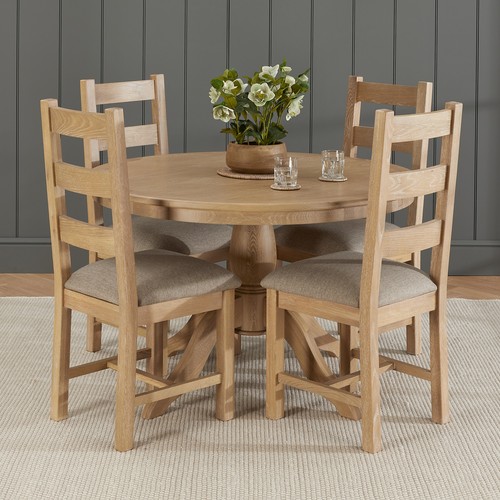 Dining table set - set, whitewash