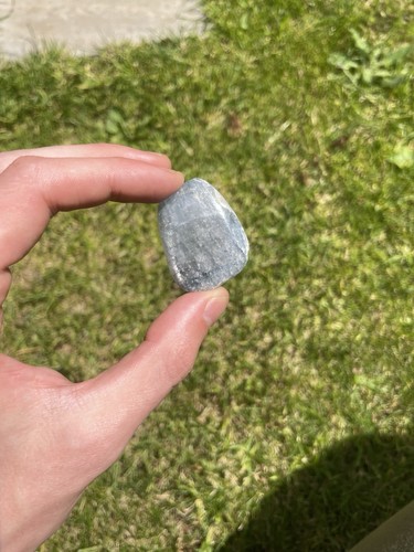 Celestite crystal palmstone - celestite,