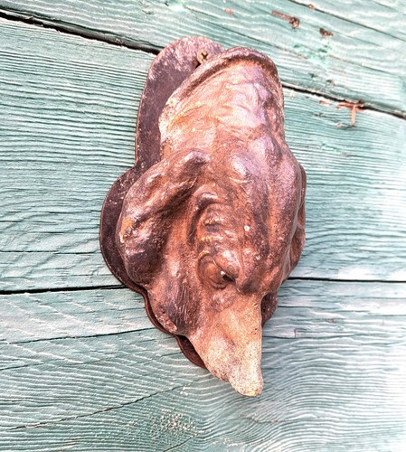 Vintage note holder hound dog - note,