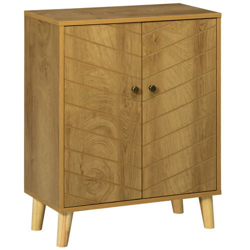 Natural wood effect - natural, sideboard