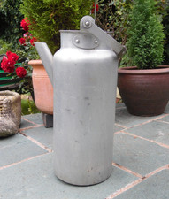 Large Tall Vintage Original Aluminium Catering Canteen Tea/Coffee Pot No Lid