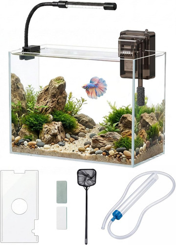 Gallon glass betta fish tank - betta,