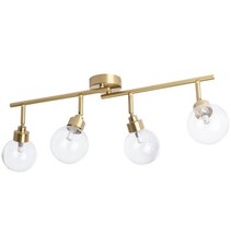 4 Light Spotlight Bar Brass