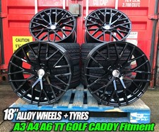 WHEELS + TYRES 18" RS3 STYLE ALLOY WHEELS FITS AUDI A3 S3 RS3 A4 A6 TT 5X112