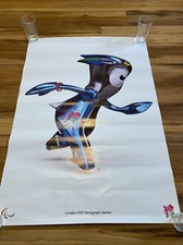 London 2012 Paralympic Games Poster Original Collectible Rare Good Condition
