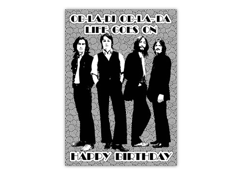 The beatles birthday - beatles, card