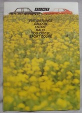 1973 Fiat 128 saloon, estate, rally, 1100, 1300SL & Sports Coupe Brochure