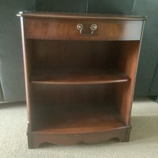 Georgian Regency Style Mahogany Small Bookcase Console With Draw