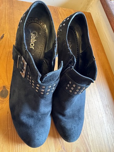 Gabor black suede - suede, studded