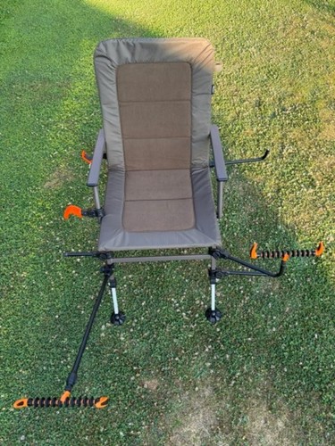 Fishing chair with - fishing, rod