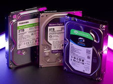 HARD DRIVE 3.5" 6TB SATA HDD CCTV DESKTOP PC DVR CCTV NAS USED