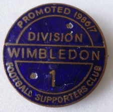 WIMBLEDON FOOTBALL CLUB Enamel