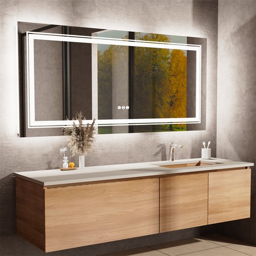 Jumbo led bathroom mirror - bathroom,