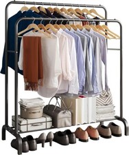 Heavy duty clothes rack double - heavy,