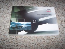 2002 Audi Allroad Quattro Avant Wagon Owner Owner's Manual User Guide 2.7T AWD