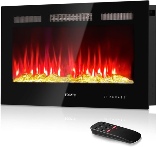 Electric fireplace heater - 36",