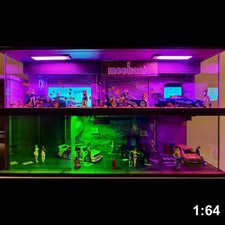 1:64 Scale Car Garage Diorama