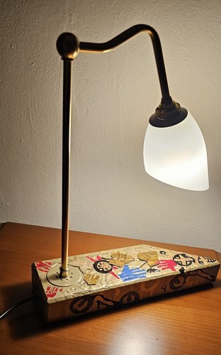 Swan neck desk table - desk, lamp