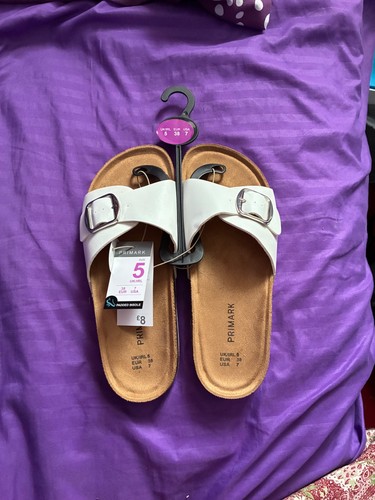 Primark white slippers - primark,