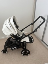 Emmaljunga NXT60 White Leatherette Pushchair Stroller