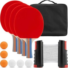 MUKLEI Table Tennis Set with 4