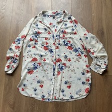 Ladies Smart Long Blouse With Adjustable Sleeves From Primark Size 18