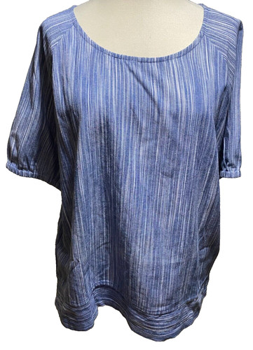 Adini 100 cotton chambray top - cotton,