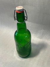 Vintage Porcelain Swing Top Green Grolsch Bottle