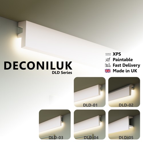 Coving cornice moulding - moulding, led