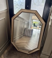 Gold Hexagonal Large Wood
