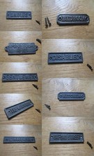 Rustic iron sign vintage rustic industrial Wall door plaque sign antique iron