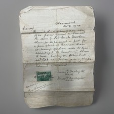 1920 Jamaican Land Receipt w/