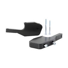 SIP Style Sozius aluminum CNC black glossy footrest adapter for Vespa GTS