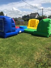 Bouncy Castle Hungry Hippo Bungee Run Inflatable Game 