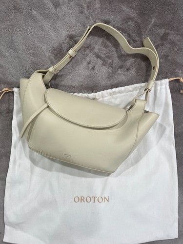 New oroton leather - leather, flap