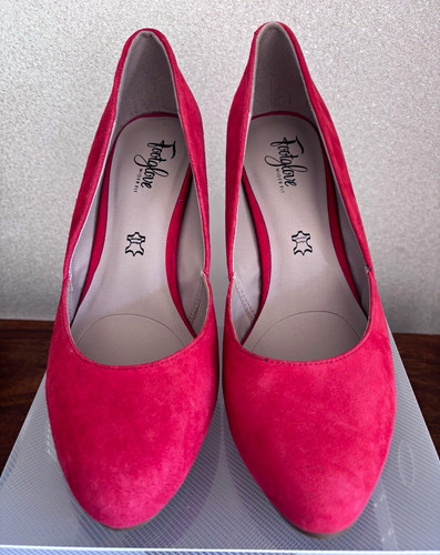 Footglove red suede court - footglove,