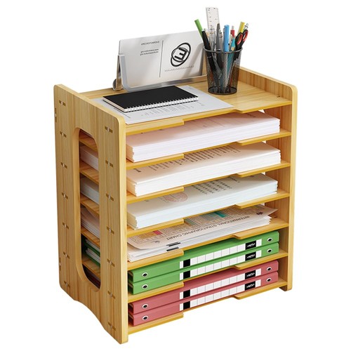 Wooden desk file organiser a4 - desk,