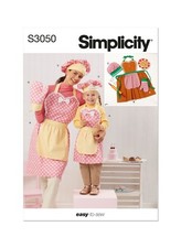SIMPLICITY 3050 Misses Childs Aprons, Mitts SEWING PATTERN  FLASH PRICES