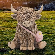 HIGHLAND COW  PINK BAG