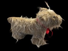 Vintage Long Yorkshire Terrier Dog Plush Soft Toy ‘X STITCH’ Lake District