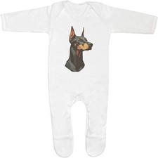 'Doberman Dog Portrait' Baby