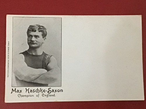 Early british boxing postcard - boxing,