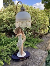 Widdop Bingham The Juliana Collection Lady Lamp With Domed Glass Beaded Shade