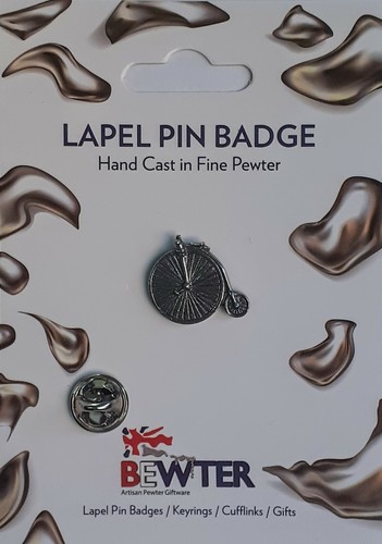 Penny farthing bicycle pin - bicycle,