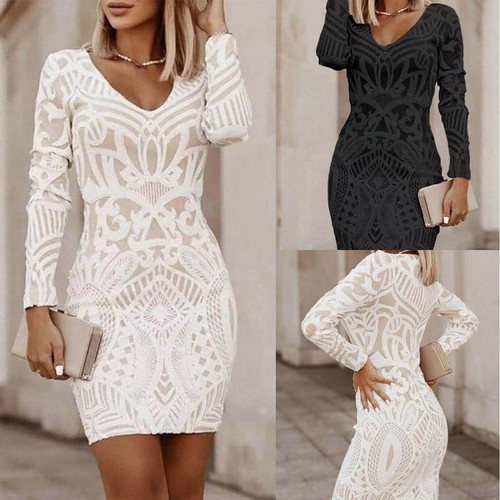 Womens sexy bodycon - sexy, neck