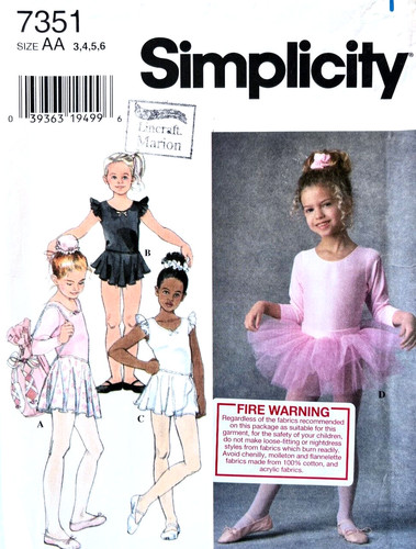 Simplicity pattern 7356 - pattern, girls
