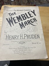 The Wembley March Song Sheet-